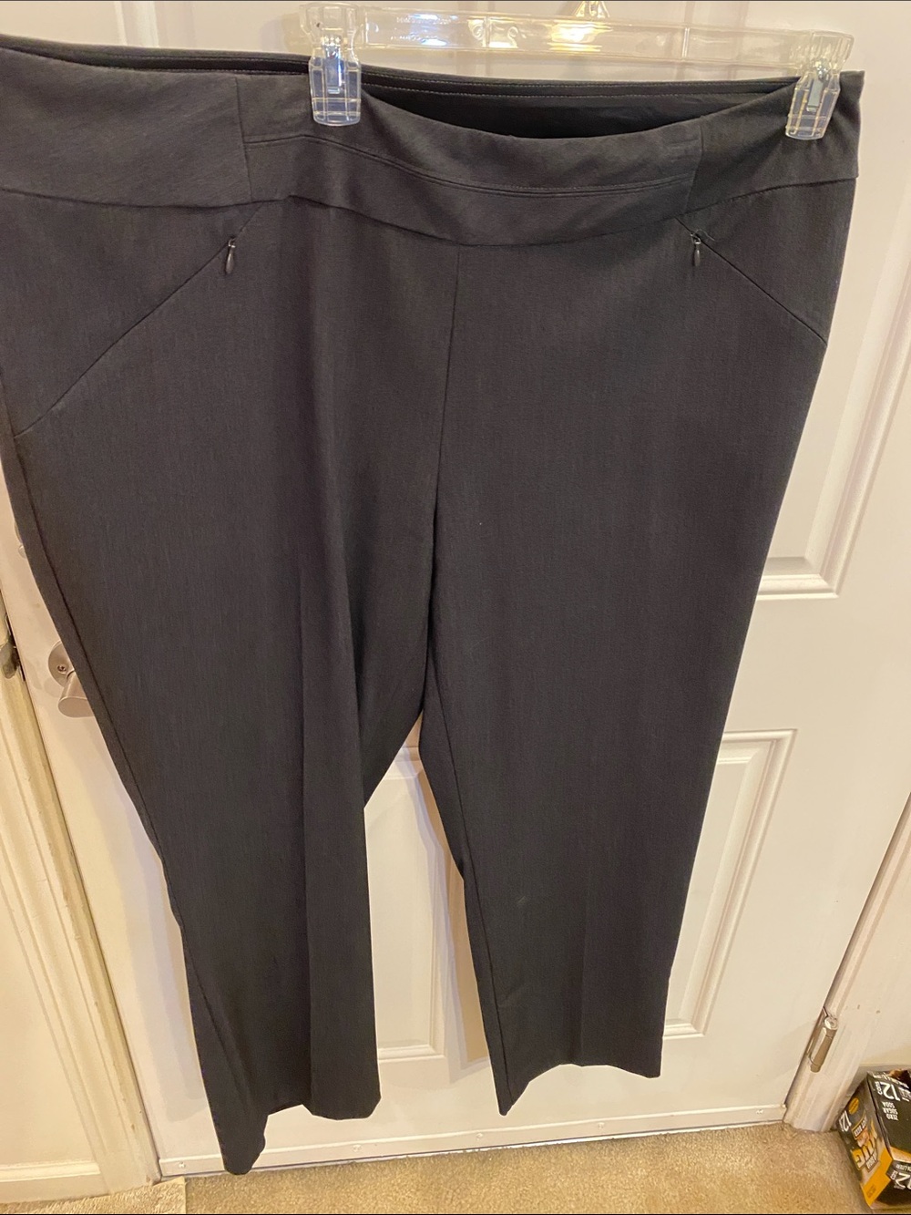 Classic charcoal grey Straight-Leg Trousers for Women